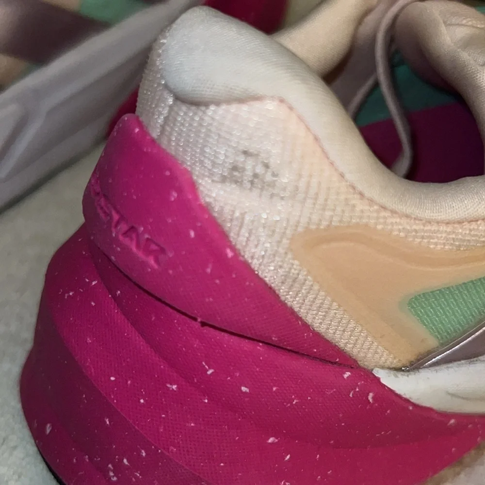 Adidas Women's pink and green Sneakers
